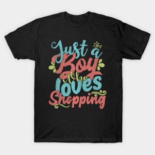 Just A Boy Who Loves Shopping Gift product T-Shirt